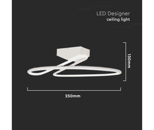 Candelabru led 20w 4000k 25x13cm - alb