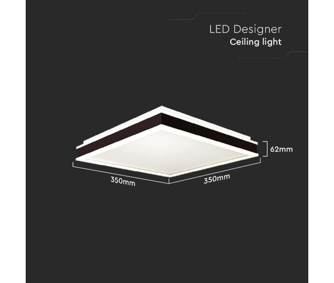 Plafoniera led 18w 3in1 - negru