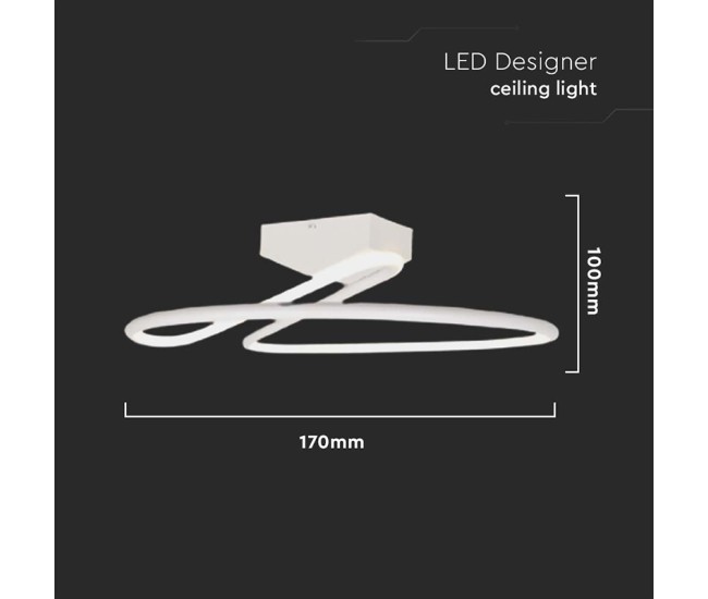 Plafoniera led 24w 3in1 - alb