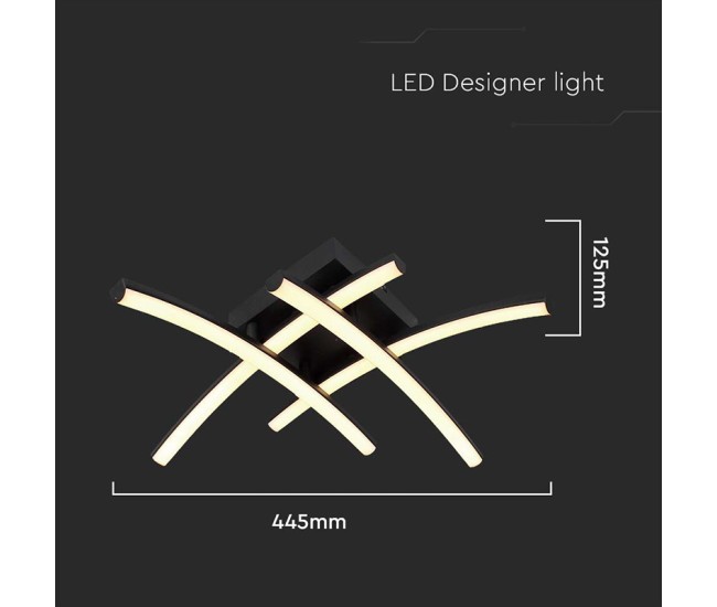 Candelabru led 24w 3000k - negru