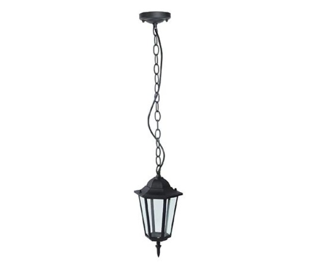 Pendul exterior ip44 e27, negru mat