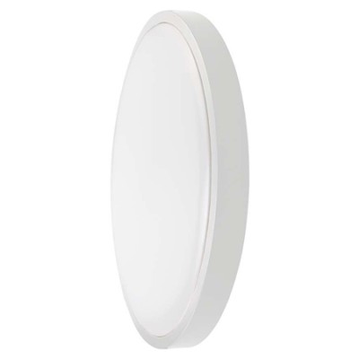 Plafoniera led 18w ip44 cu senzor 6500k alb rece - alb