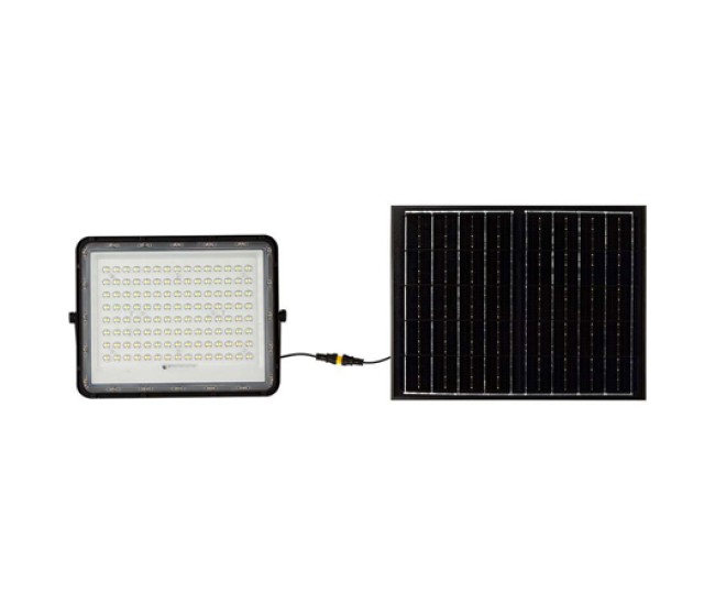 Reflector cu incarcare solara 20w 1800lm 4000k - negru