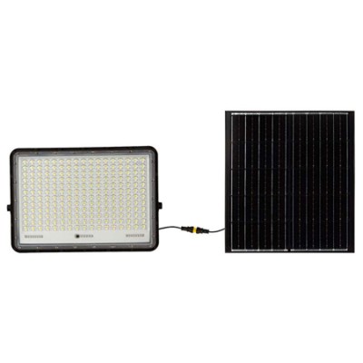 Reflector cu incarcare solara 30w 2300lm 6400k - negru