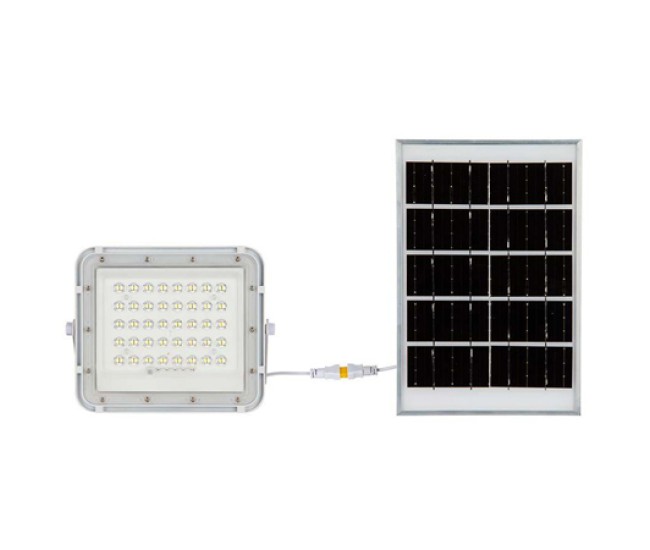 Reflector cu incarcare solara 6w 400lm 6400k - alb