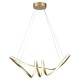 Candelabru led 24w 3000k 72x30x100cm - auriu