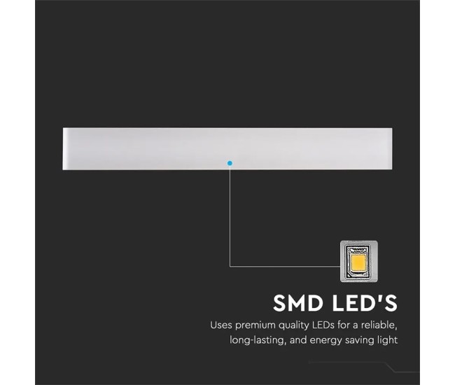 Lampa led 20w ip44 3000k alb cald - alb