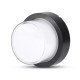 Lampa led 12w ip65 3000k alb cald - negru