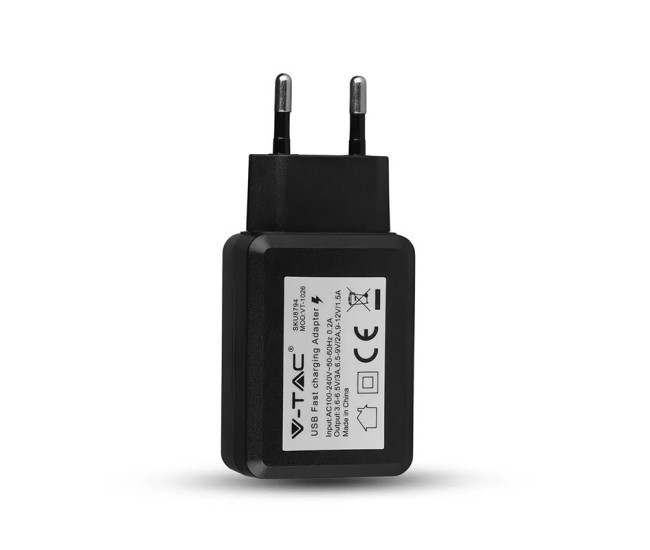 Alimentator cu incarcare rapida 3.0 1xusb - negru