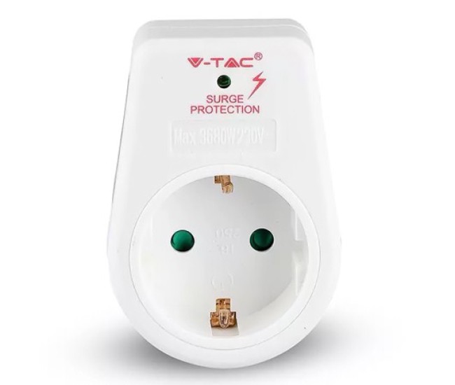 Adaptor priza cu protectie la supratensiune 16a 3680w max