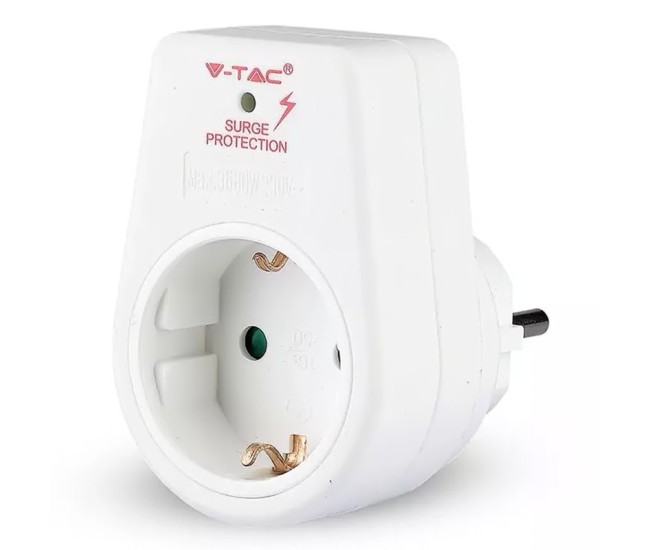 Adaptor priza cu protectie la supratensiune 16a 3680w max