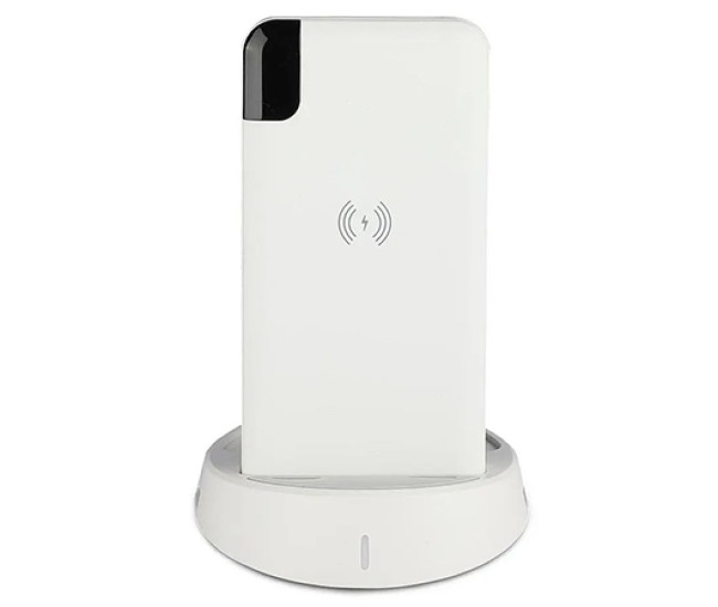 Power bank 8000mah incarcare wireless - alb