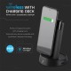 Power bank 8000mah incarcare wireless model stand - negru