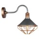 Lampa montaj perete soclu e27 ip65 - rose/gold