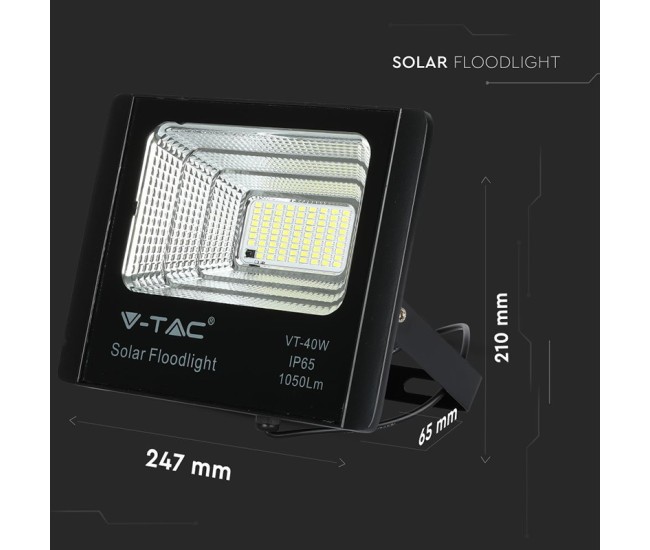 Reflector led 16w 6000k cu incarcare solara