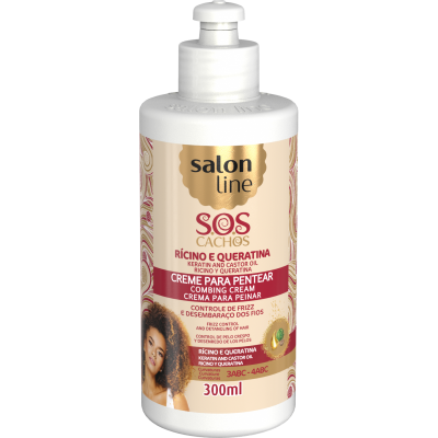 Balsam Fara Clatire Sosulei Ricin Si Keratina Par Cret300 Ml Salon Line