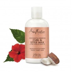 Lapte De Styling Pentru Bucle Cu Hibiscus Si Nuca De Cocos Shea Moisture 237Ml