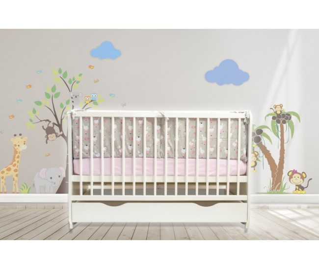 Lenjerie MyKids Dancing Bunny 4+1 Piese 120x60