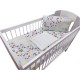 Lenjerie MyKids Mini Patratel Multicolor Buline Maro 4 Piese 120x60