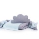 Lenjerie MyKids 6 piese Gray-Blue fara baldachin 120x60 cm