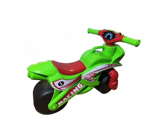 Motocicleta de impins MyKids Racing 0139/5 Verde/Rosu