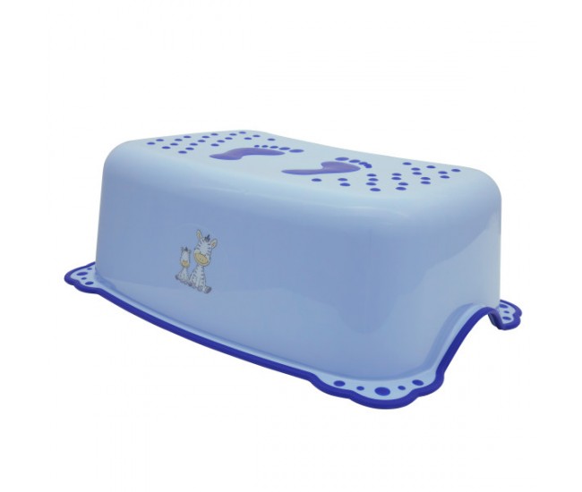 Taburet copii MyKids Zebra Blue antialunecare