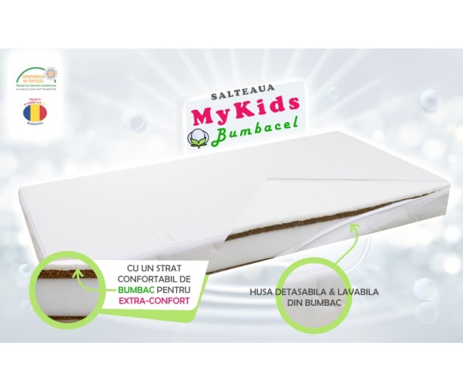 Saltea Fibra Cocos MyKids Bumbacel 120x60x11 (cm)