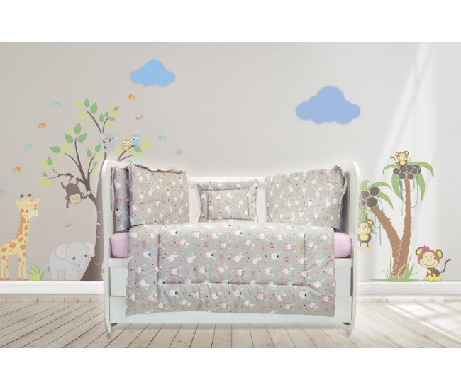 Lenjerie MyKids Dancing Bunny 4+1 Piese 120x60