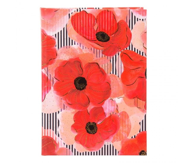 Agenda  A5 embosata Poppy