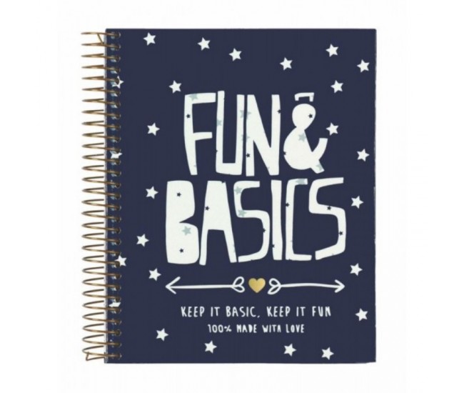 Agenda A6 120 file Fun & Basics 14.6x11.8 cm