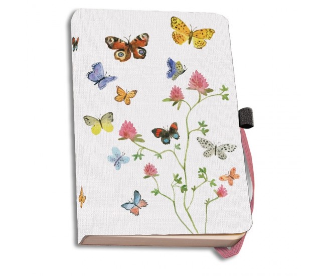 Agenda coperti textile A6 Flowers, Butterflies and Birds, Alice Appleton