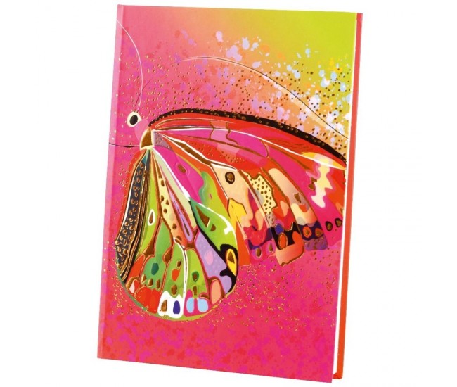 Agenda Goldbuch A5 cu efect special Fluture roz