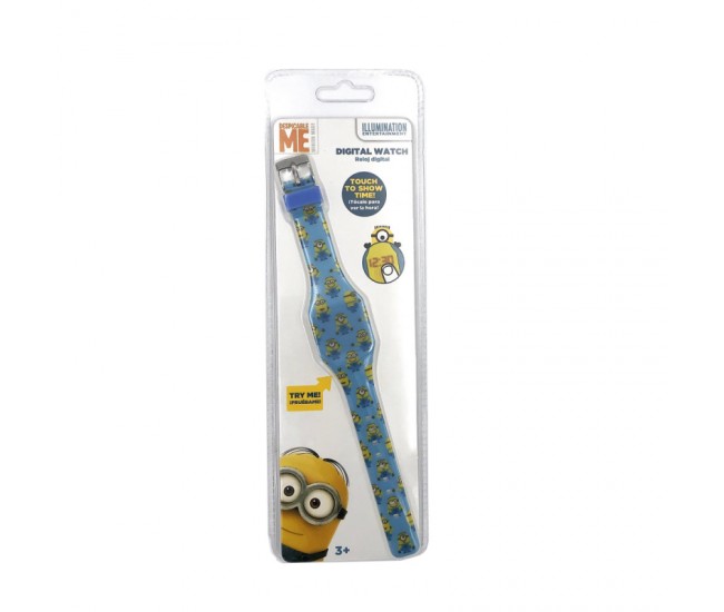 Ceas led bleu Minions