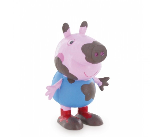 Figurina Comansi-Peppa Pig-George on the mud