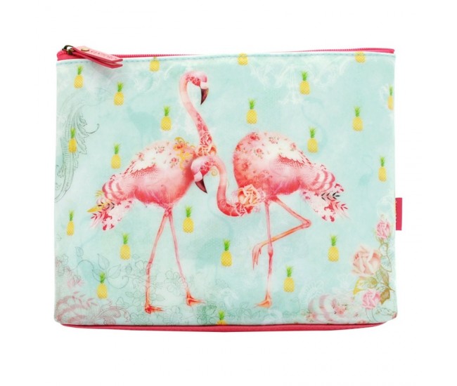 Geanta accesorii mare Flamingos