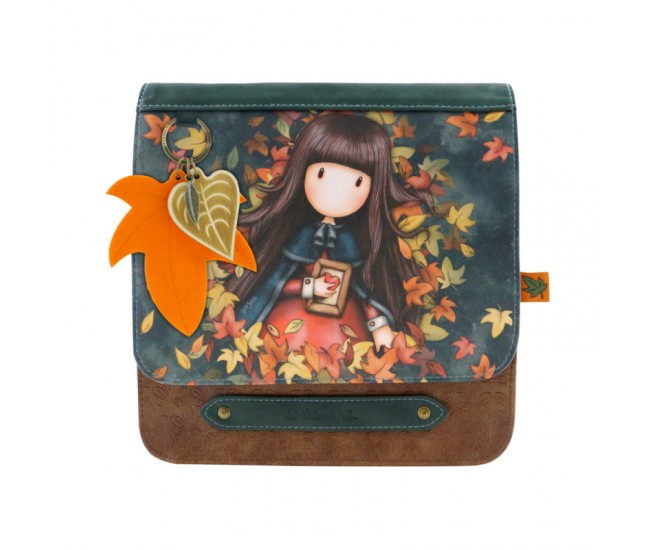 Geanta fashion cu clapeta Gorjuss-Autumn Leaves