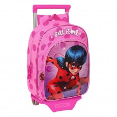 Ghiozdan clasa 0 cu troler Ladybug