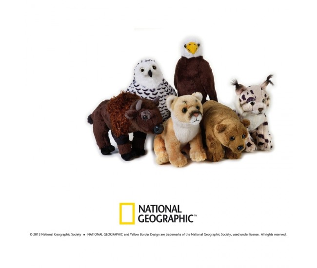 Jucarie din plus National Geographic animal din America de Nord 18 cm