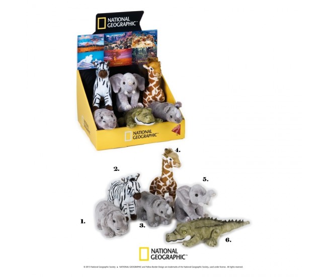 Jucarie din plus National Geographic Animal savana pui 18cm