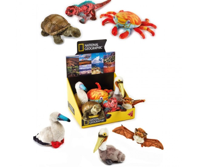 Jucarie din plus National Geographic Pui de animale Galapagos 28 cm