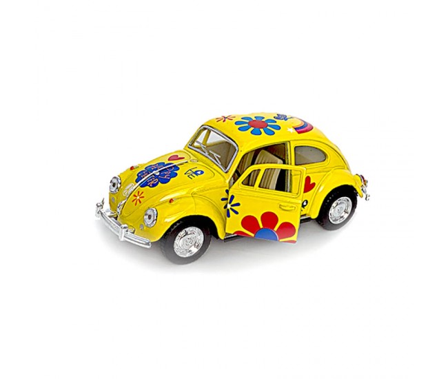 Masinuta diecast Volkswagen Beetle Flower Power 1967