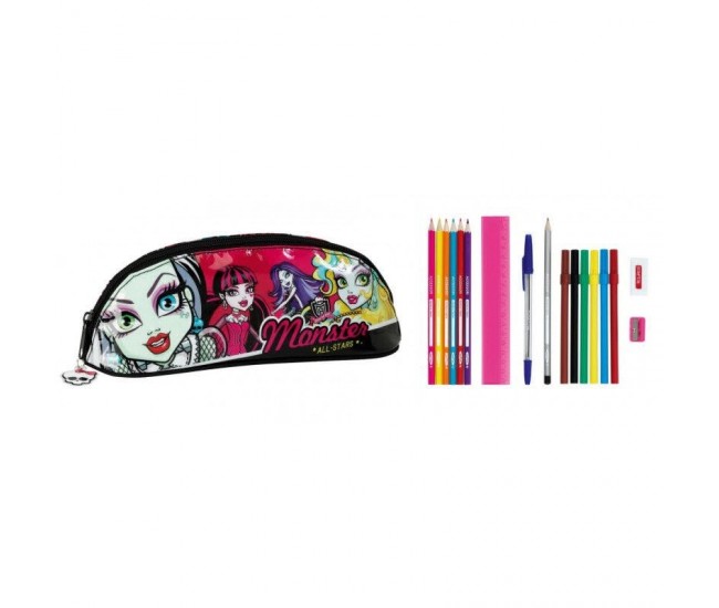 Penar echipat cu 17 piese Monster High All Stars