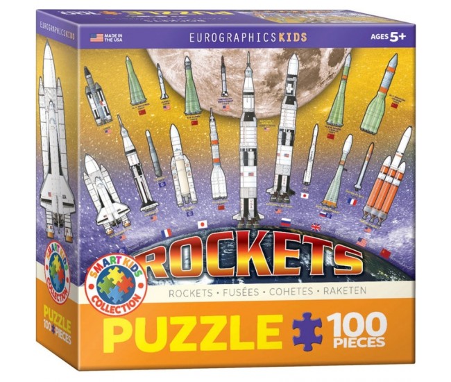 Puzzle 100 piese Rachete