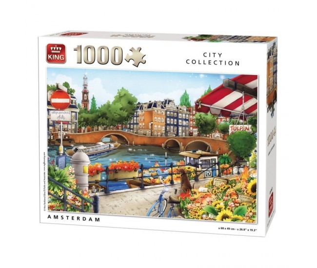 Puzzle 1000 piese Amsterdam Olanda