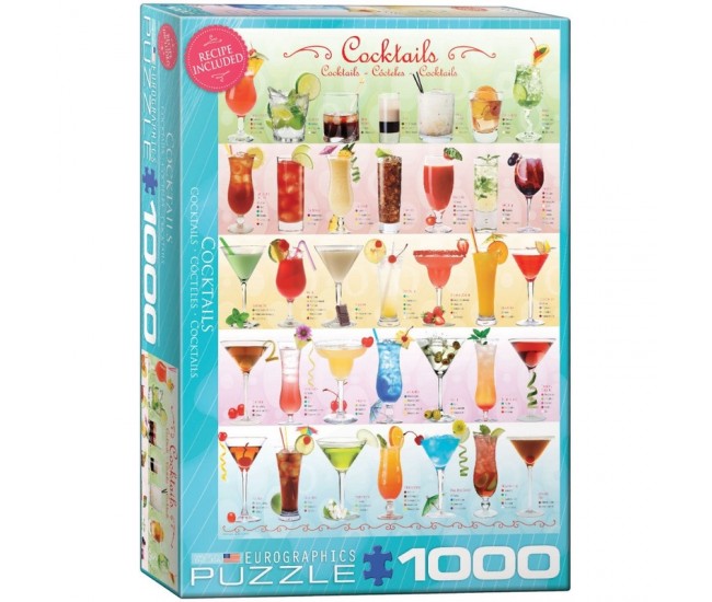 Puzzle 1000 piese Cocktails