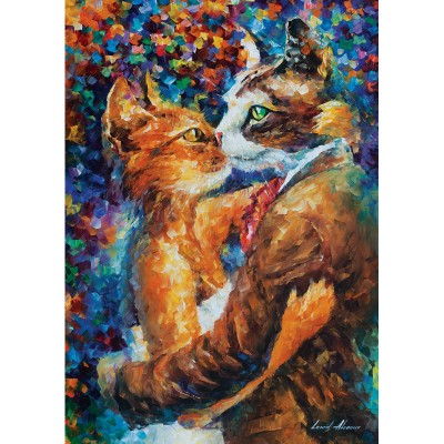 Puzzle 1000 piese - Dance Of The Cats In Love-Leonid Afremov