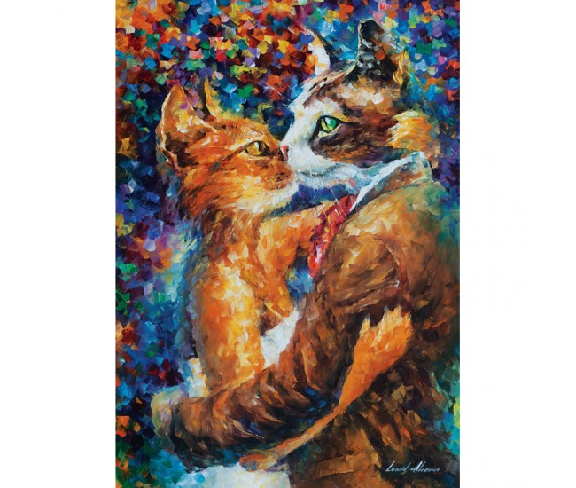 Puzzle 1000 piese - Dance Of The Cats In Love-Leonid Afremov