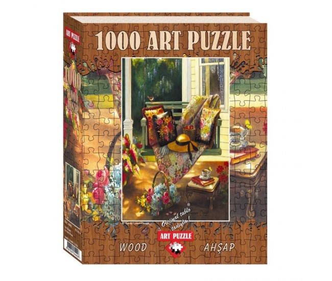 Puzzle 1000 piese - din lemn Summer Shade-SANDY LYNAM CLOUGH