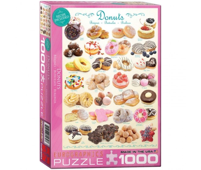 Puzzle 1000 piese Donuts