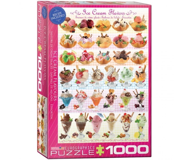 Puzzle 1000 piese Ice Cream Flavours